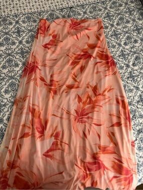 Strapless Floral Maxi Dress